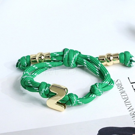 Letter Z Cotton Cord Braided Knot Bracelets FS-WG79C27-26-1