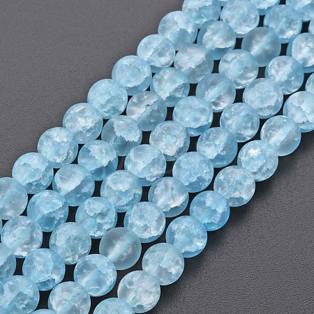Crackle Glass Beads Strands GLAA-S192-D-007C-1