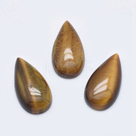 Natural Tiger Eye Cabochons G-P384-M03-1