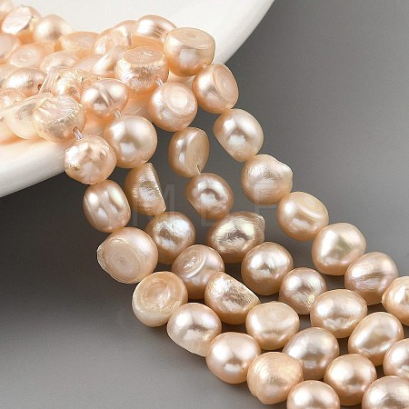 Natural Cultured Freshwater Pearl Beads Strands PEAR-A006-08B-1