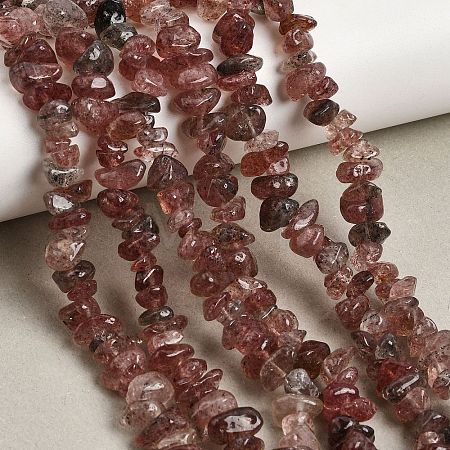 Natural Strawberry Quartz Beads Strands GG-CBAC13F-B05-01-1