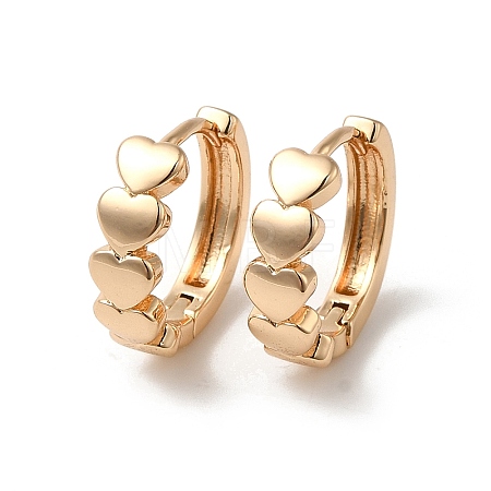 Brass Hoop Earrings for Women EJEW-M238-36KCG-1