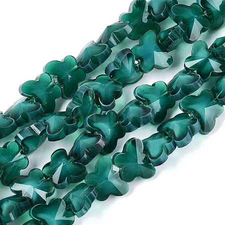 Opaque Glass Beads Strands GLAA-N073-01E-1