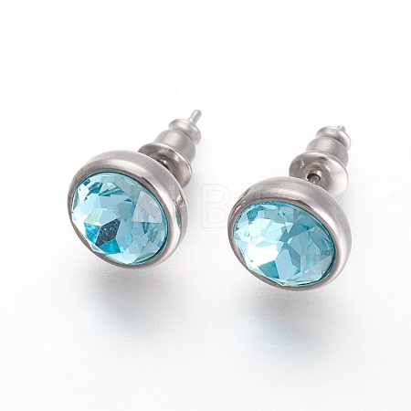 304 Stainless Steel Stud Earrings EJEW-F182-A12-1