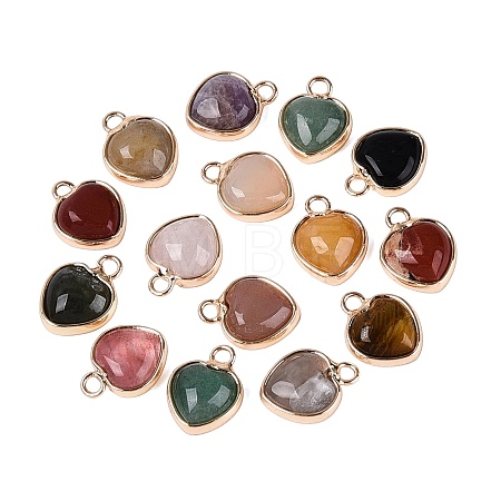 Natural & Synthetic Mixed Stone Pendants G-N371-18A-G-1