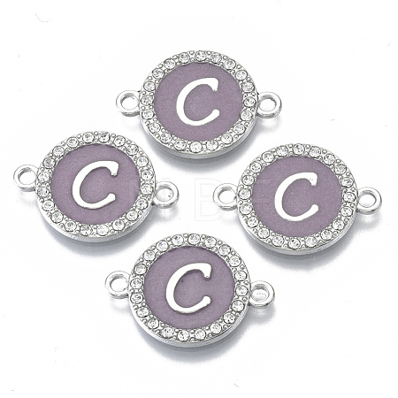 Alloy Enamel Links Connectors ENAM-TAC0003-01S-01C-1