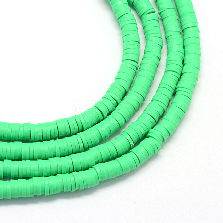 Handmade Polymer Clay Beads X-CLAY-R067-3.0mm-06-1