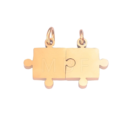 304 Stainless Steel Split Pendants PW-WG12405-02-1