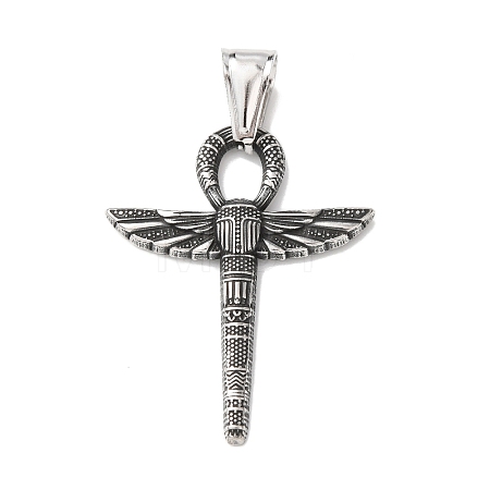 304 Stainless Steel Pendants STAS-F338-05AS-1
