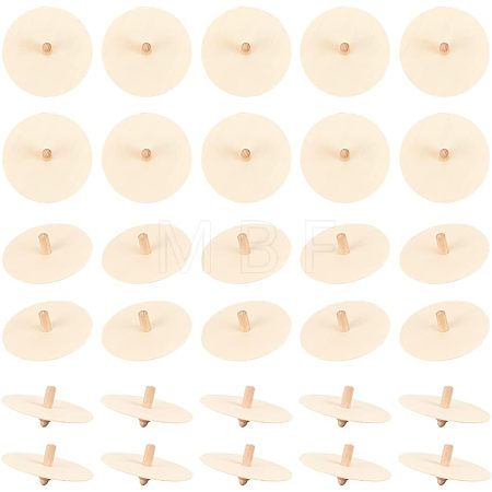 Wooden Spinning Tops WOOD-WH0027-66-1