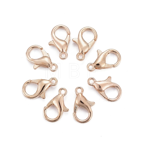 Zinc Alloy Lobster Claw Clasps X-E102-KCG-1