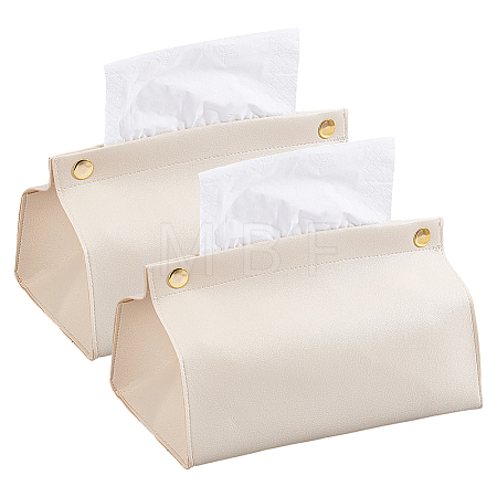 PU Leather Tissue Box AJEW-WH0816-558A-1