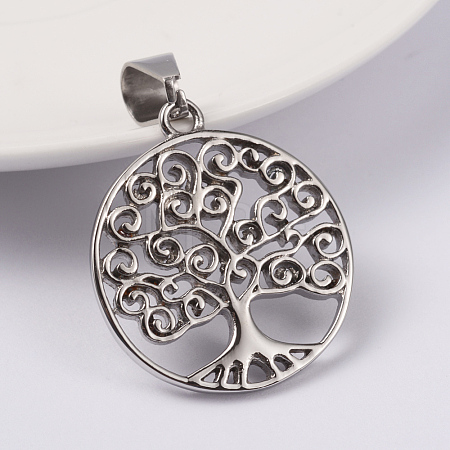Tarnish Resistant 316 Surgical Stainless Steel Pendants STAS-L186-053P-1