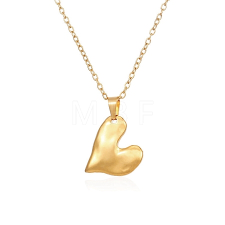 304 Stainless Steel Pendant Necklaces LS-NJEW-G120-02G-1