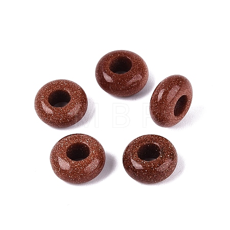 Synthetic Goldstone European Beads G-Q602-04G-1