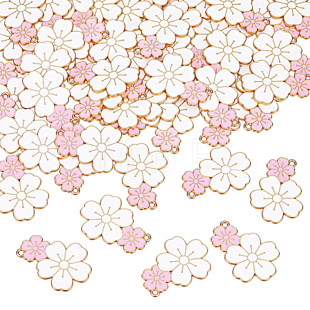 50Pcs Alloy Enamel Pendants ENAM-GA0001-23-1