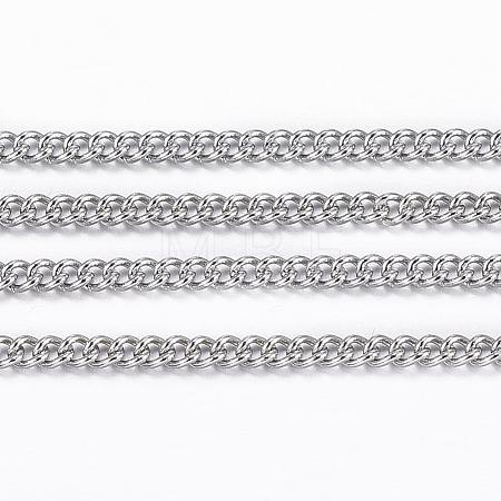 Tarnish Resistant 304 Stainless Steel Twisted Chains CHS-H007-70P-1