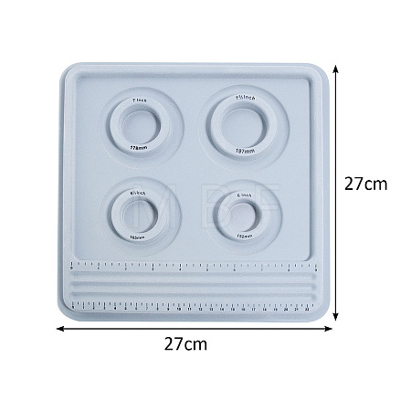 Plastic Bracelet Design Board with Flocking PW-WG62752-01-1