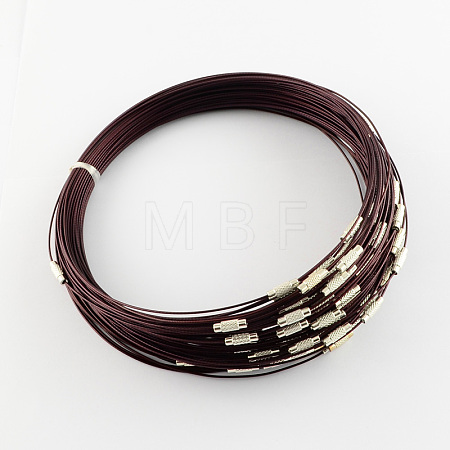 Stainless Steel Wire Necklace Cord DIY Jewelry Making TWIR-R003-16-1