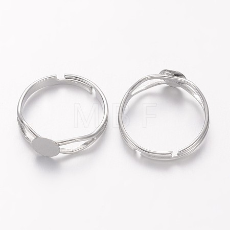 Adjustable Brass Finger Ring Components X-KK-C3044-6mm-N-NF-1