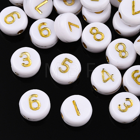 Plating Acrylic Beads X-PACR-R243-02-1