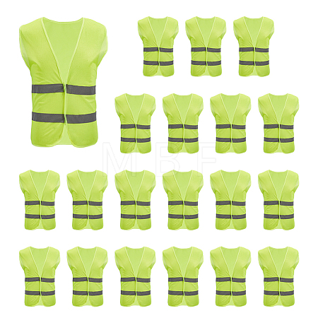 20Pcs Cloth Reflective Safety Vest AJEW-GO0005-12B-1