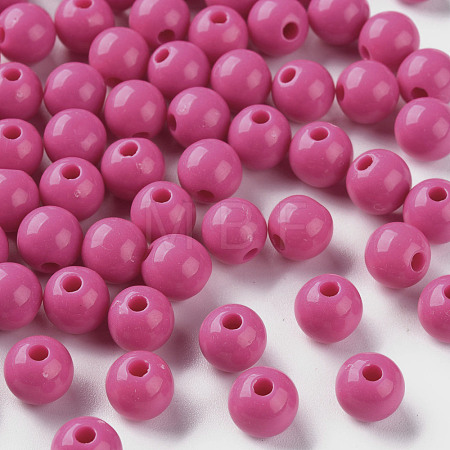 Opaque Acrylic Beads MACR-S370-C8mm-A13-1