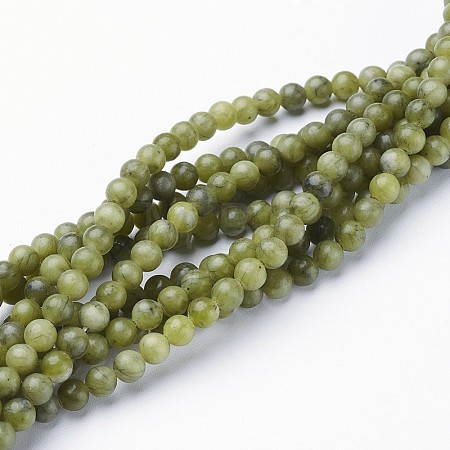 Natural Taiwan Jade Beads Strands X-GSR4MMC032-1