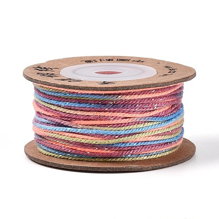 30M Segment Dyed Macrame Cotton Cord OCOR-T018-01F-1
