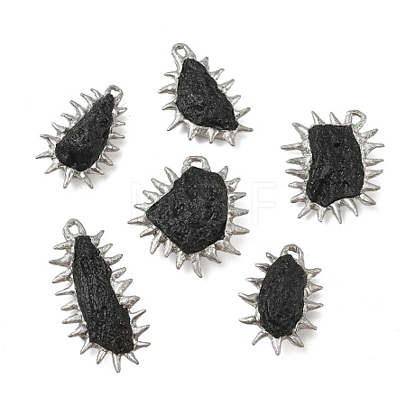 Natural Tektite Pendants GG-CBA86DE-01P-1