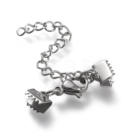 Tarnish Resistant 304 Stainless Steel Curb Chain Extender STAS-K195-21P-02-1