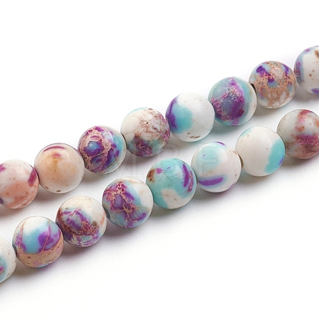 Natural Imperial Jasper Beads Strands G-E358-4m-01-1