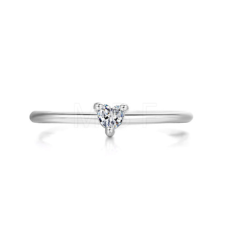 Brass Micro Pave Cubic Zirconia Finger Rings for Women FS-WG4BC3F-10-1