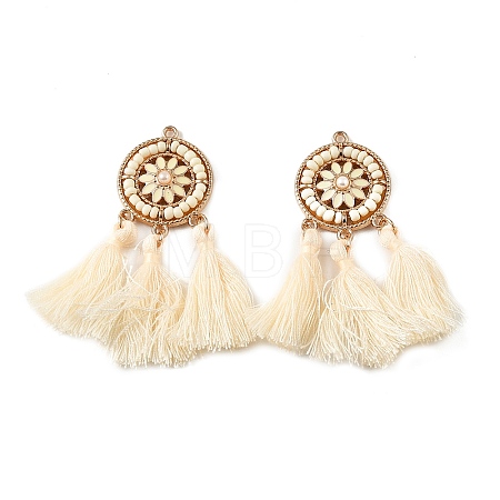 Tassel Alloy Enamel Big Pendants AL-CBA75EE-05KCG-1