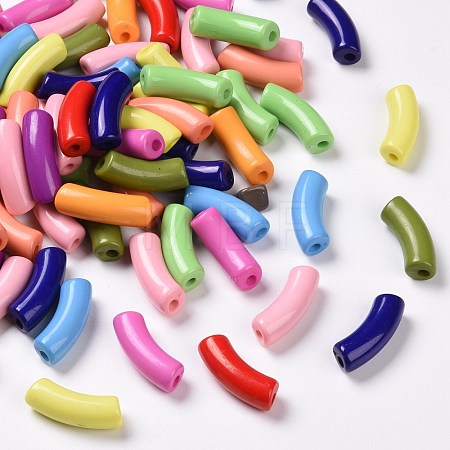 Opaque Acrylic Beads SACR-S677-M-1