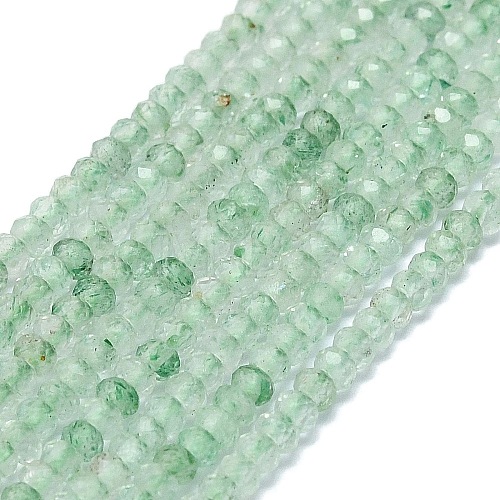 Natural Green Strawberry Quartz Beads Strands G-G106-A12-02-1