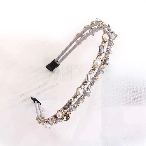 Shiny Elegant Glass Hair Bands PW-WG75179-14-1