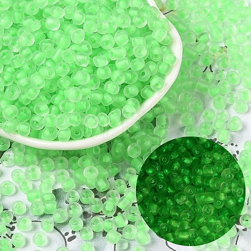 6/0 Luminous Glass Seed Beads SEED-NH0001-01H-1