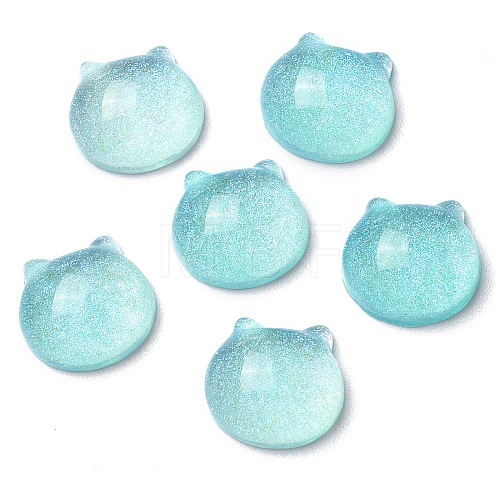 Translucent Resin Cabochons RESI-B016-02B-1