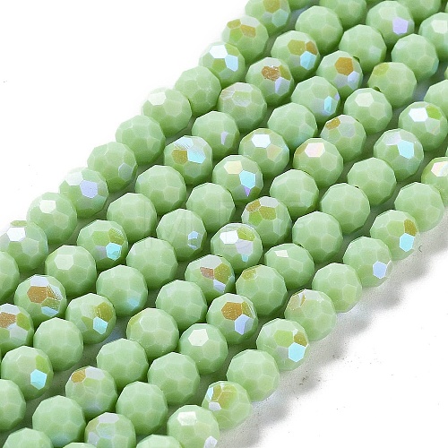 Opaque Glass Beads Strands EGLA-A035-P6mm-L20-1