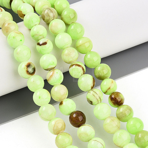 Natural Persian Jade Beads Strands G-A255-A02-01B-1