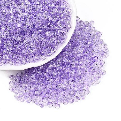 Baking Paint Electroplate Transparent Glass Seed Beads SEED-N006-07A-1