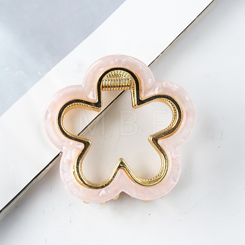 Flower Shape PVC Plastic Claw Hair Clips PW-WG34467-06-1