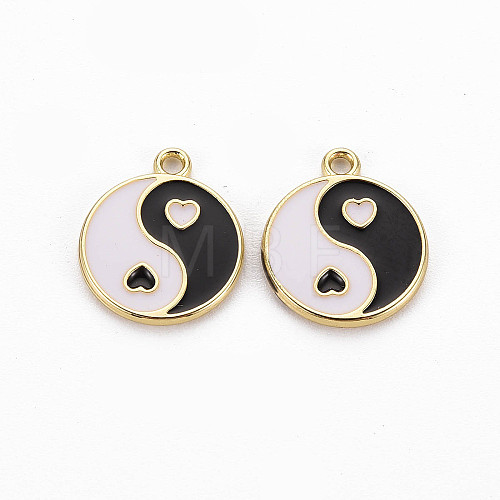 Rack Plating Alloy Enamel Charms ENAM-Q444-011D-RS-1