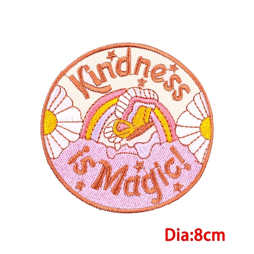 Computerized Embroidery Cloth Sew on Patches PW-WGAD76F-09-1