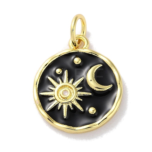 Rack Plated Brass Enamel Pendants KK-Z039-02B-1