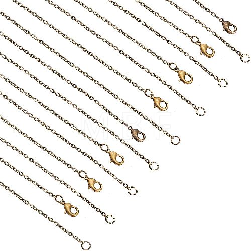 Iron Cable Chain Necklace Making NJEW-FH0001-01AB-1