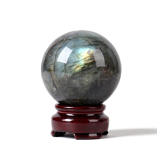 Natural Labradorite Sphere Ornament PW-WG15772-01-1