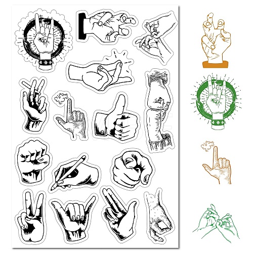 Custom PVC Plastic Clear Stamps DIY-WH0439-0034-1