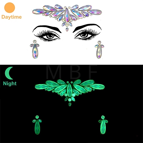 Luminous Glow in the Dark Removable Temporary Water Proof Tattoos Paper Stickers PW-WGF5E01-02-1